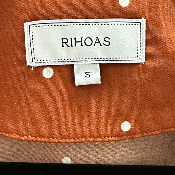 [WOMEN] RIHOAS Maxi Dress Dark Fall Orange Small Like New Rarely Worn - Picture 4 of 7